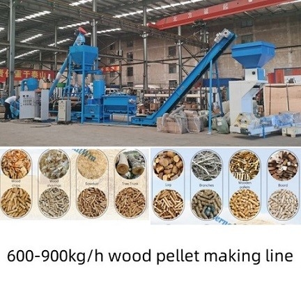 500 - 1000kg/h-Vielzwecksägemehl-Holz beizt Maschinen-Biomasse/hölzerne Kugel-Fertigungsstraße