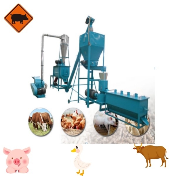 Die Kapazität 500kg zu 2000kg pro Stundenhühnerviehschafe ziehen Tierfutterkugelmaschine Zufuhr-Kugel-Fertigungsstraße ein