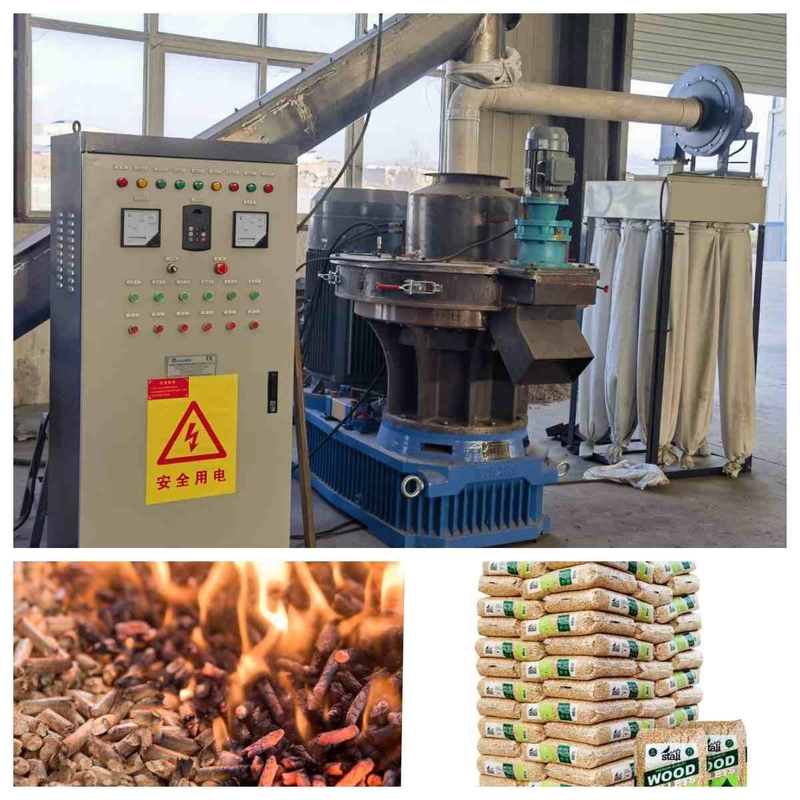 2-3tph Ring Die Pellet Machine Whole Biomasse-Kugel-Fertigungsstraße mit CER