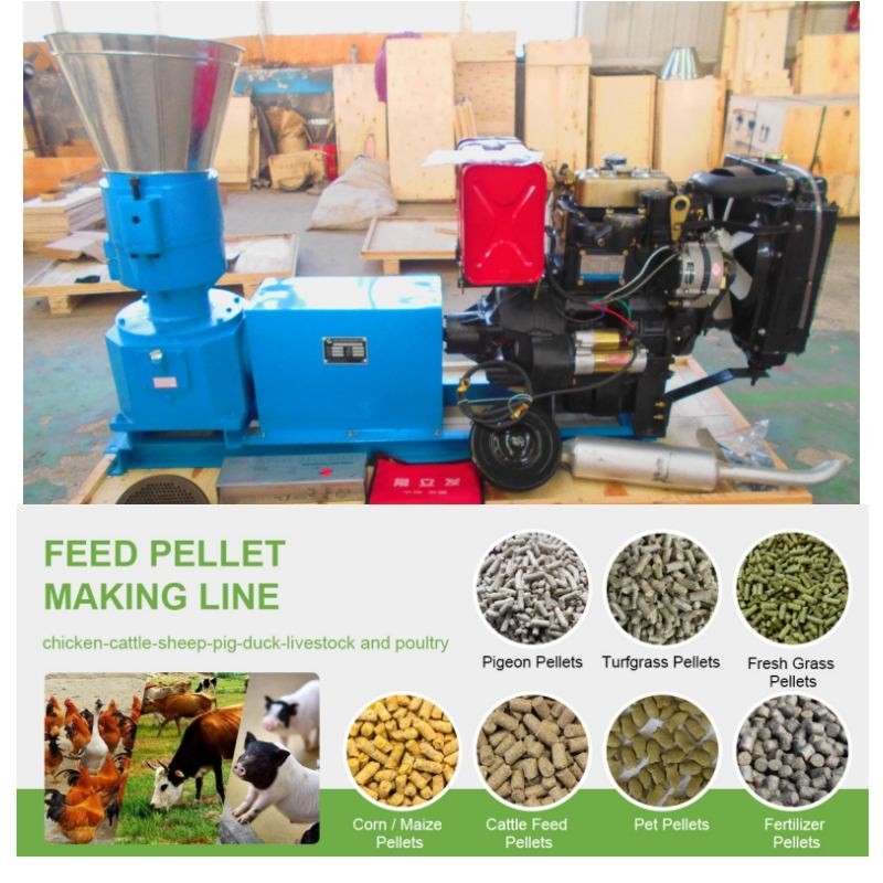 100-1200 Kg-/Hourzufuhr-Kugel-Mühle mit Elektromotor oder Dieselmotor