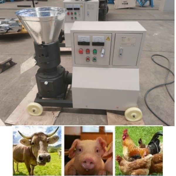 Diesel der Kapazitäts-80-1000kg/Motorantriebstierfutter-Kugel-Maschinen-Zufuhr-Kugel mahlen einfaches laufen lassen die Geflügelzufuhrherstellung