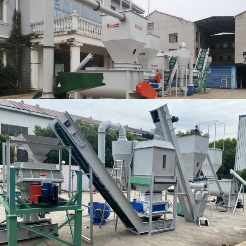 100kg 10 Ton Pellet Mill Machine Animal zum Zufuhr-Kugel-Fertigungsstraße-Biomasse-Brennstoff