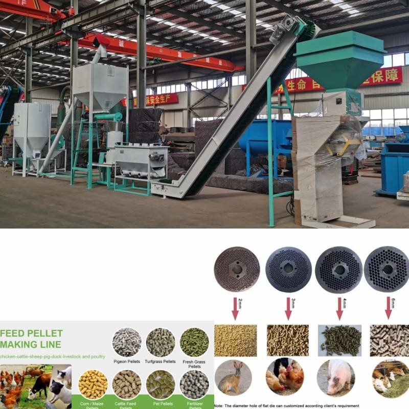1 Ton Livestock Animal Feed Machinery-Gras-Kugel, die Maschinen-Mais-Weizen macht