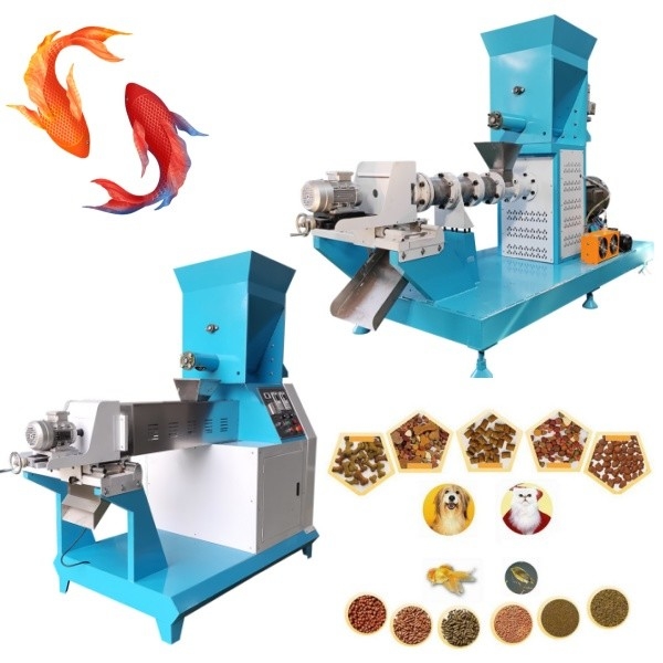 Haustier-Fische ziehen Produktions-Ausrüstung Energiesparende sich hin- und herbewegende Fisch-Zufuhr-Fertigungsstraßezeilenvorschub-Extrudermaschine ein