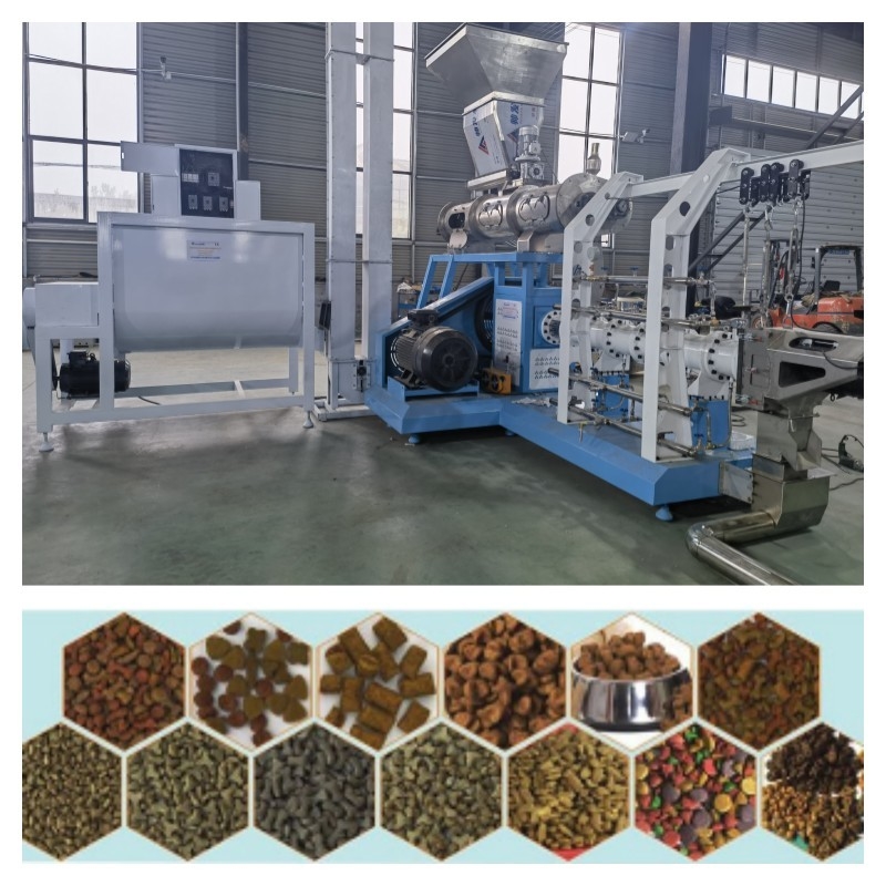 1–12 mm schwimmende Fischfutter-Produktionslinie aus Edelstahl. Hauptmotorleistung: 5,5–132 kW