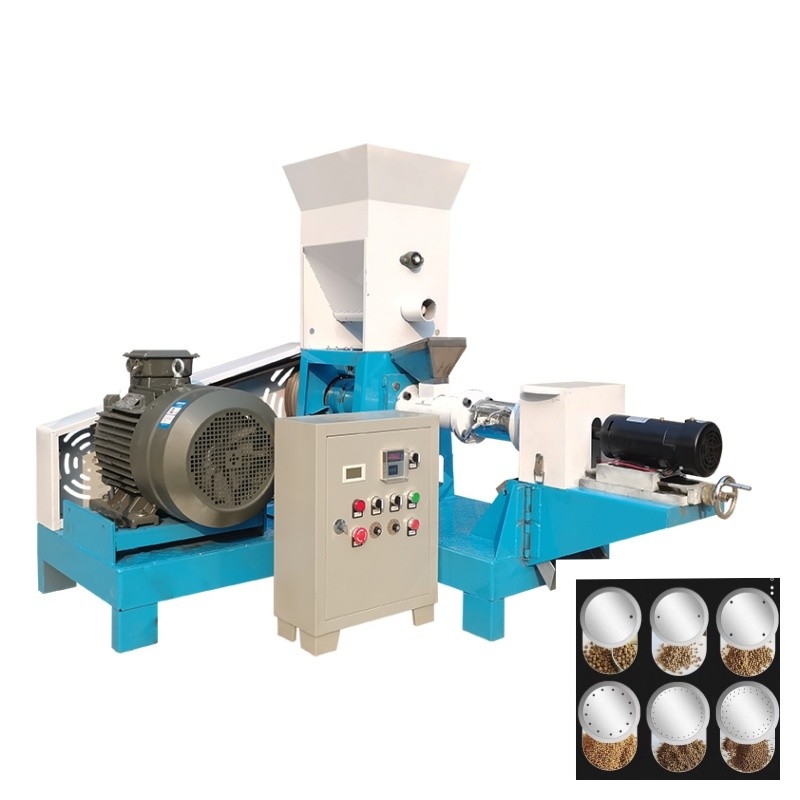 200-250 kg/h Elektrische Trockenfischfuttermaschine mit 6 Formen