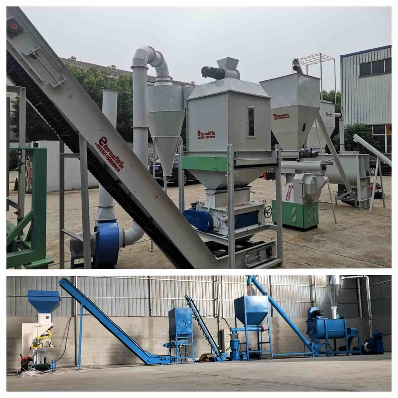 CER Zufuhr-Kugel-Fertigungsstraße 5t/H Ring Die Feed Pellet Machine mit Dampferzeuger