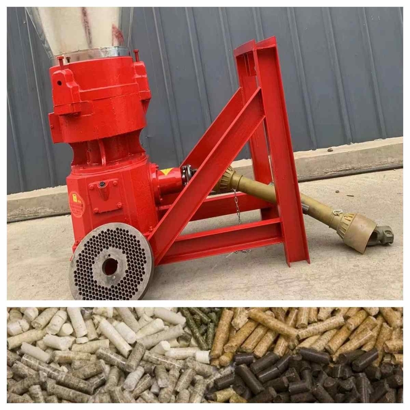 Antrieb Zapfwellenantriebs 300kg/hWood des Traktor-10-80hp Kugel-Mühle für die Herstellung von 6mm Biomasse-Kugeln