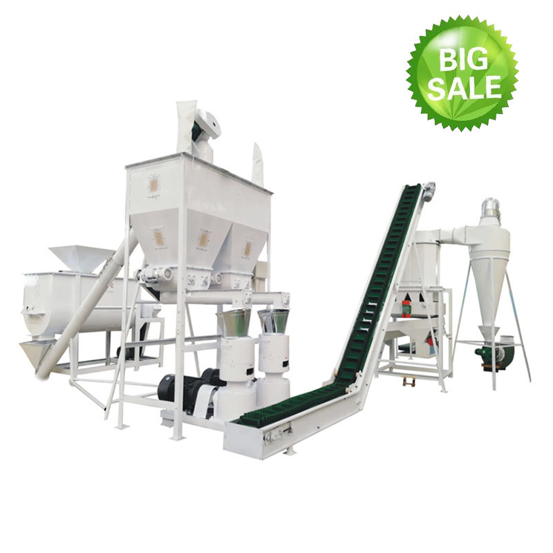 2 Ton Per Hour Animal Feed Kugel-Fertigungsstraße-Hühnerkugel-Mühltierfutter