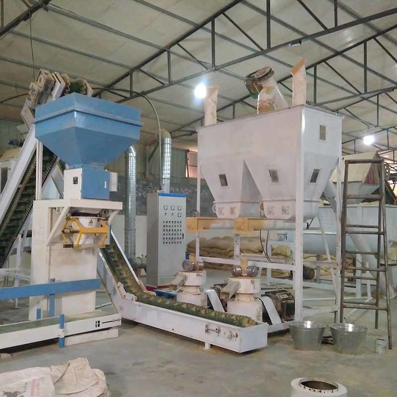 2 Ton Per Hour Animal Feed Kugel-Fertigungsstraße-Hühnerkugel-Mühltierfutter