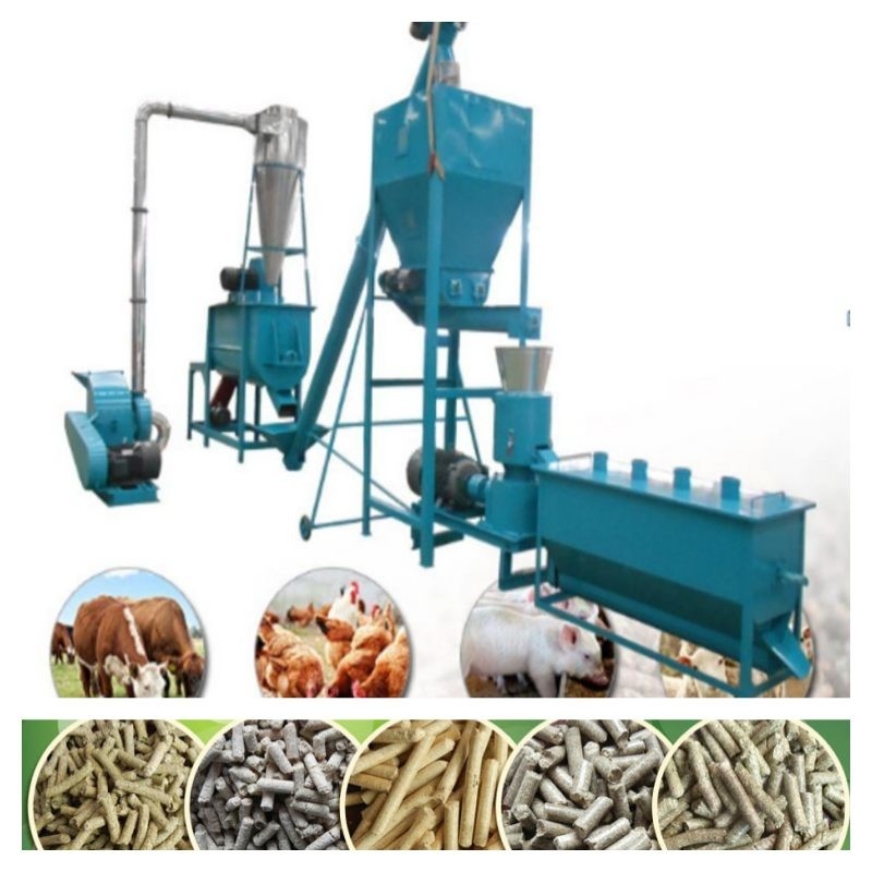 der Zufuhr-3kw-30kw Viehbestand-Kugel-Mühlmaschine Kugel-der Mühle50-1200kg/h 2.5-12mm