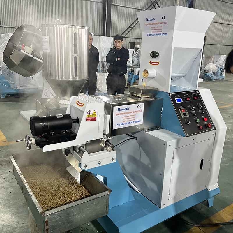 Sich hin- und herbewegende Fisch-Zufuhr-Fertigungsstraße kleine Tilapia-Wasserfische ziehen Produktions-Maschine ein