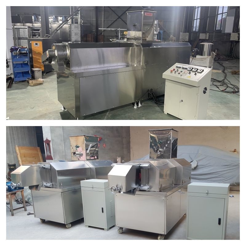 Edelstahl-trockene Art Haustier-Lebensmittelproduktions-Fließband des Fisch-Zufuhr-Extruder-55kw trockenes