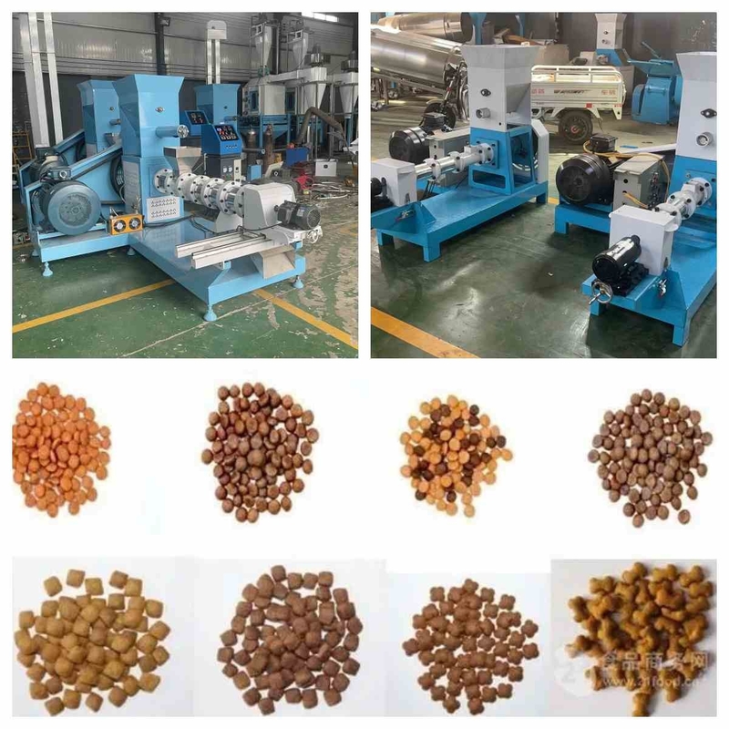 200-500kg/H trockene Art Fisch-Zufuhr-Extruder-kleine sich hin- und herbewegende Fisch-Zufuhr-Maschine 2.5mm-6mm