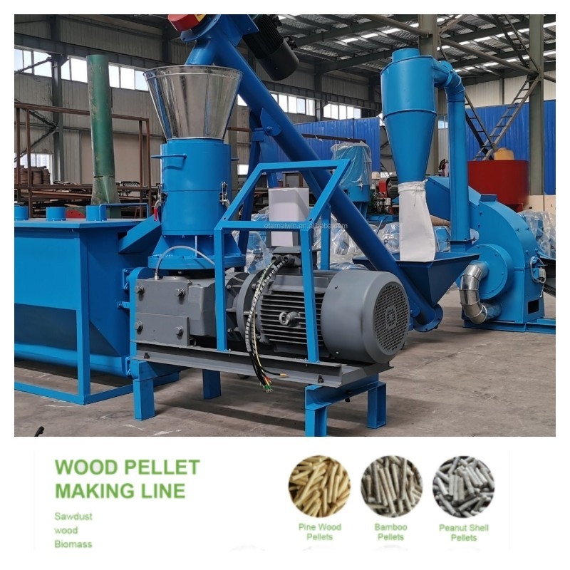 hölzerne Kugel-Linie der Kugel-100-1200kg/H hölzerne des Hersteller-22-55KW mit mit veränderbarer Länge