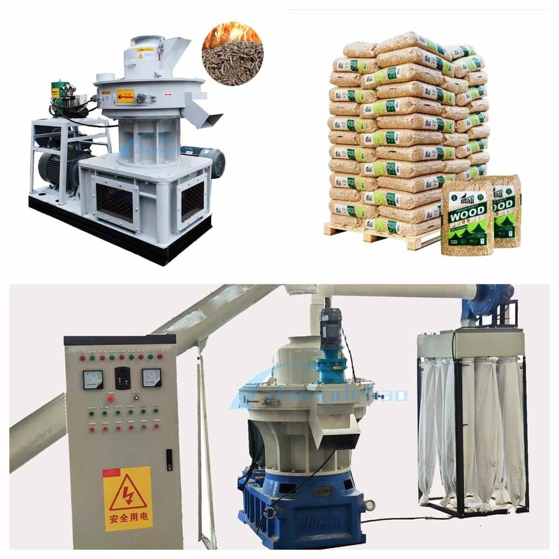 450 vorbildliche Wood Pellet Mill Maschine 1000kg/H vertikaler Ring Die Pellet Mill Biomass