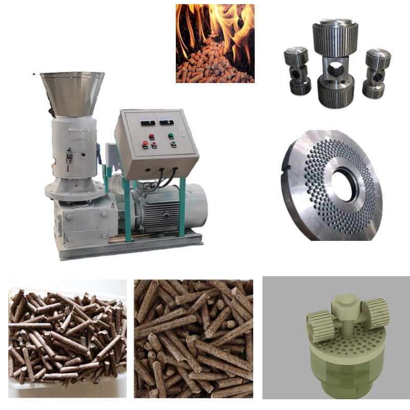 4-12mm hölzerne Schmierungs-Zufuhr-Kugel-Mühle der Kugel-Presse-Maschinen-0.8-4ton/H automatische