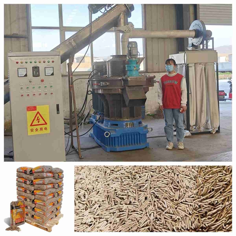 1-1.5ton/H Ring Die Pellet Mill Machine Holz-Reis-Hülse-Kugel, die Maschine herstellt