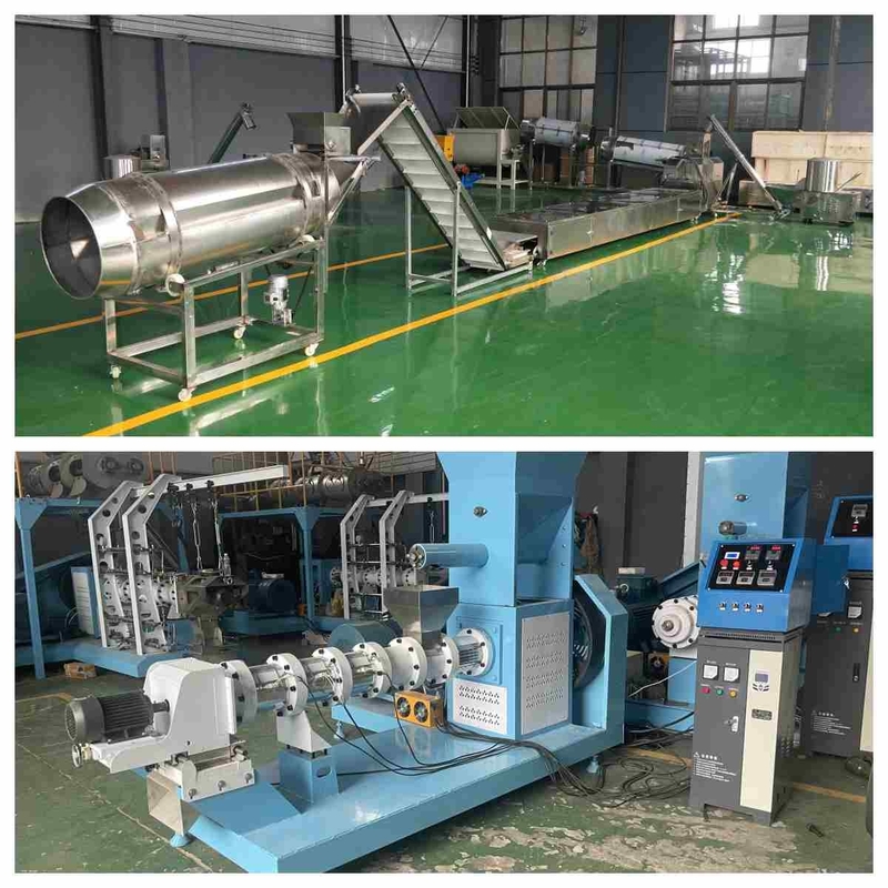 Kohlenstoffstahl-trockene Art Fisch-Zufuhr-Extruder-einzelne Schrauben-Hundefutter-Extruder-Maschinen