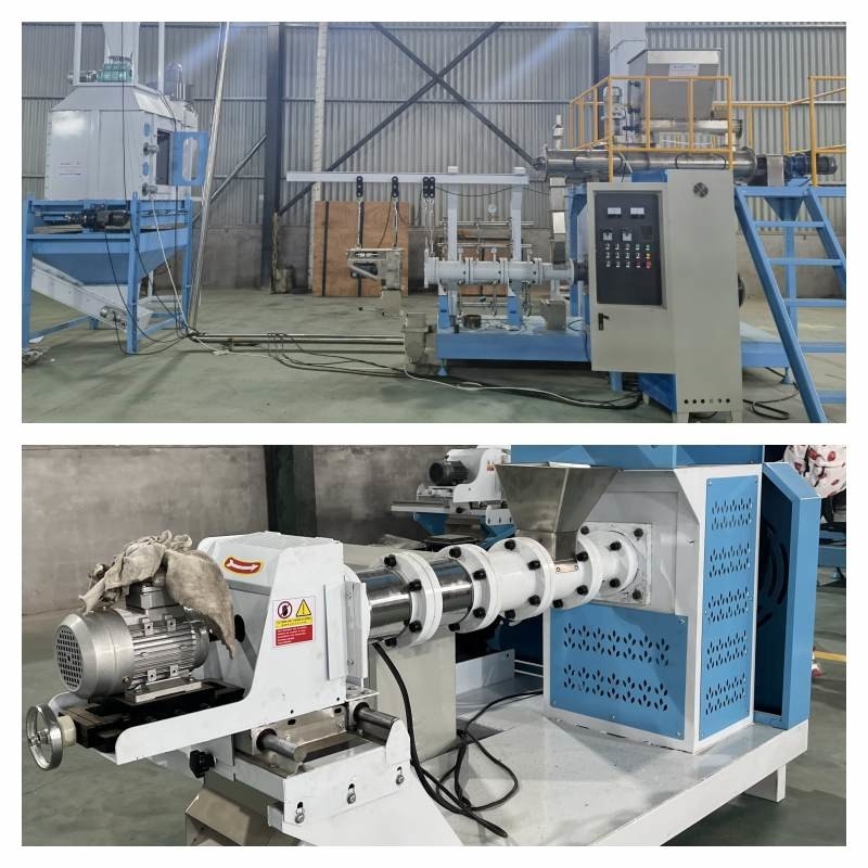 5.5-160KW trockene Art Fisch-Zufuhr-Extruder-sichere kleine Fisch-Zufuhr, die Maschine herstellt