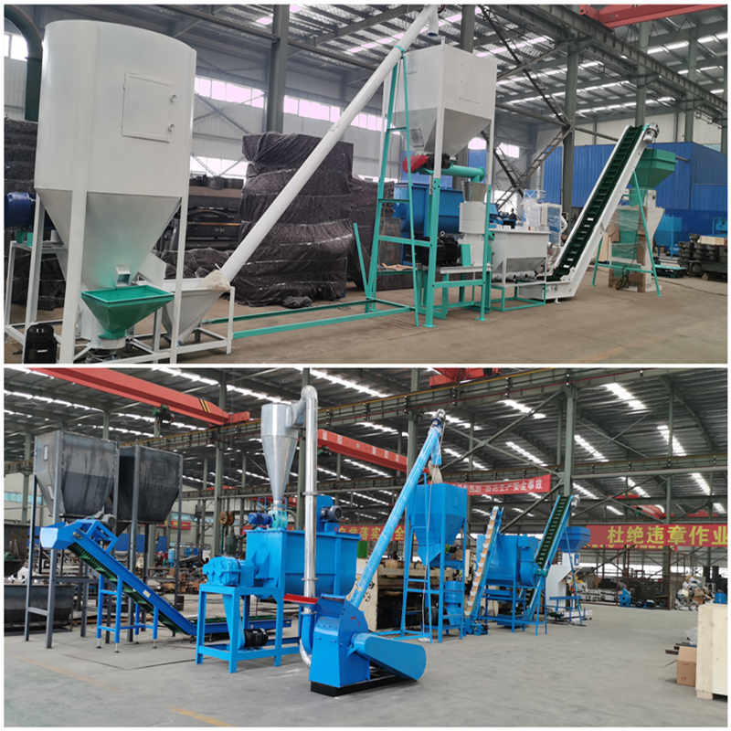 0.5-30 Tonnen/h Tierfutterpellets Produktionslinie mit Ring Die Pellet Mill