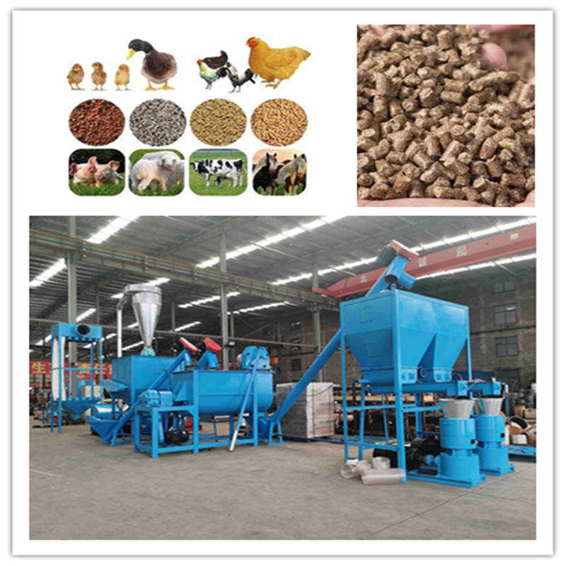 0.5-30 Tonnen/h Tierfutterpellets Produktionslinie mit Ring Die Pellet Mill