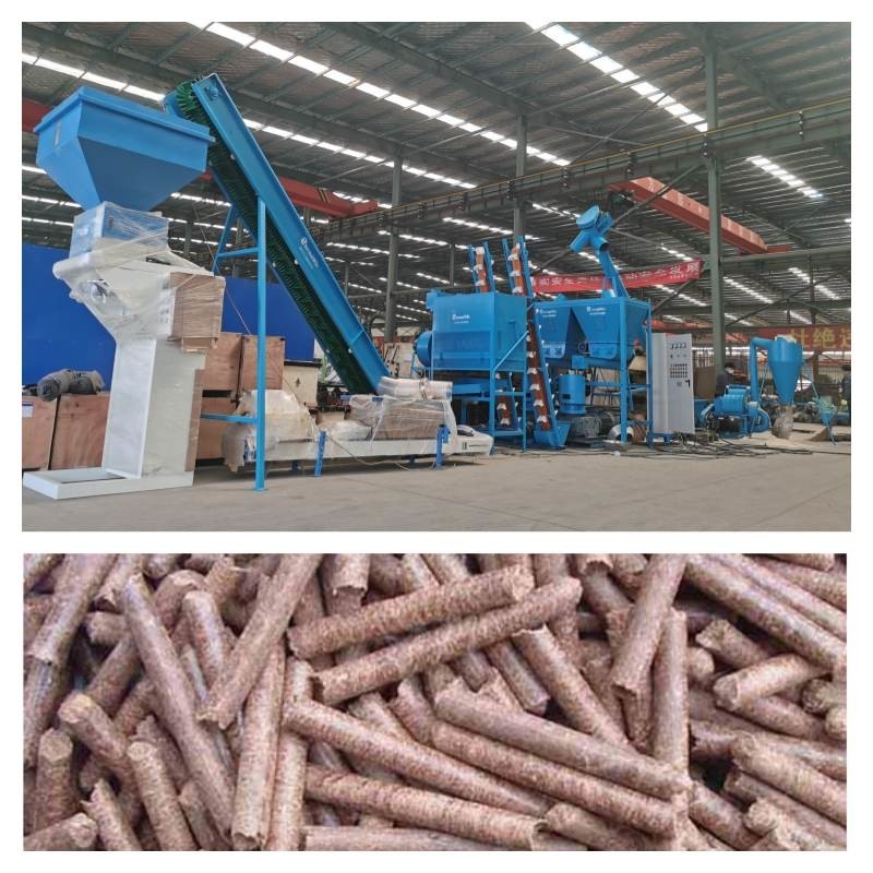 Flachmatrizen-Biomasse-Produktionslinie 6–8 mm, 0,5–10 t/h Strohpellets-Produktionslinie