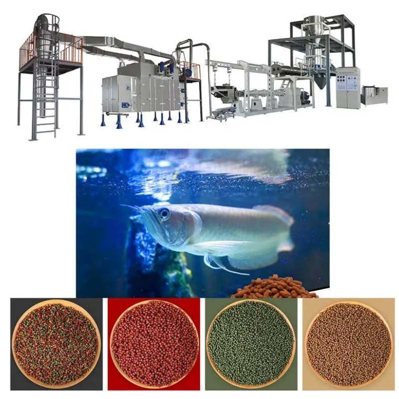 45-50 kg/h Schwimmbad-Extruder-Maschine Schwimmbad-Fischfutter-Produktionslinie aus Edelstahl
