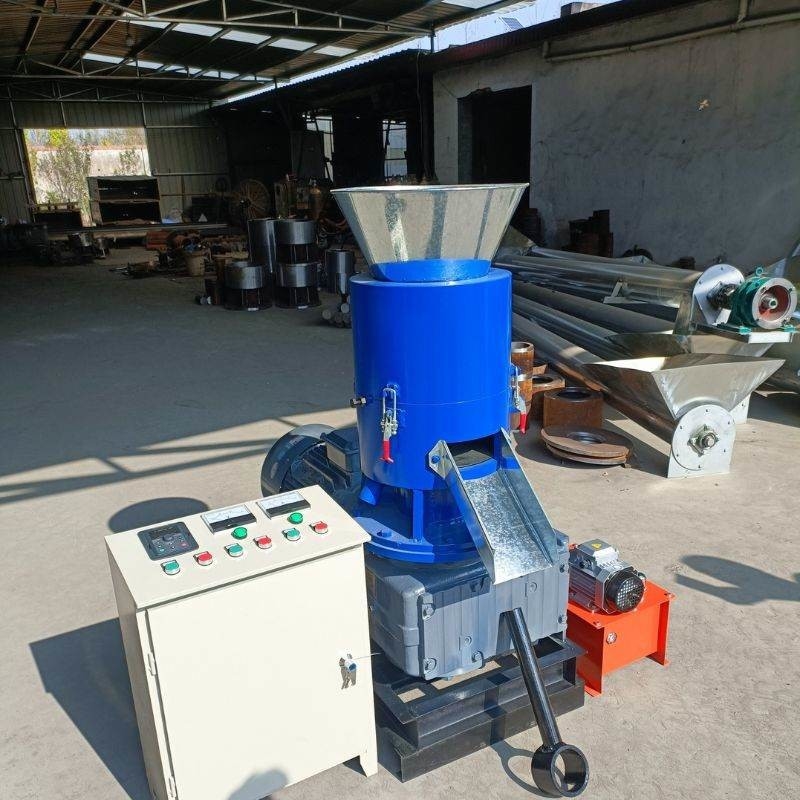1 Tonne/H Holz Sägemehl Pelletmachmaschine Brennstoff Pelletmühle kundenspezifische Farbe