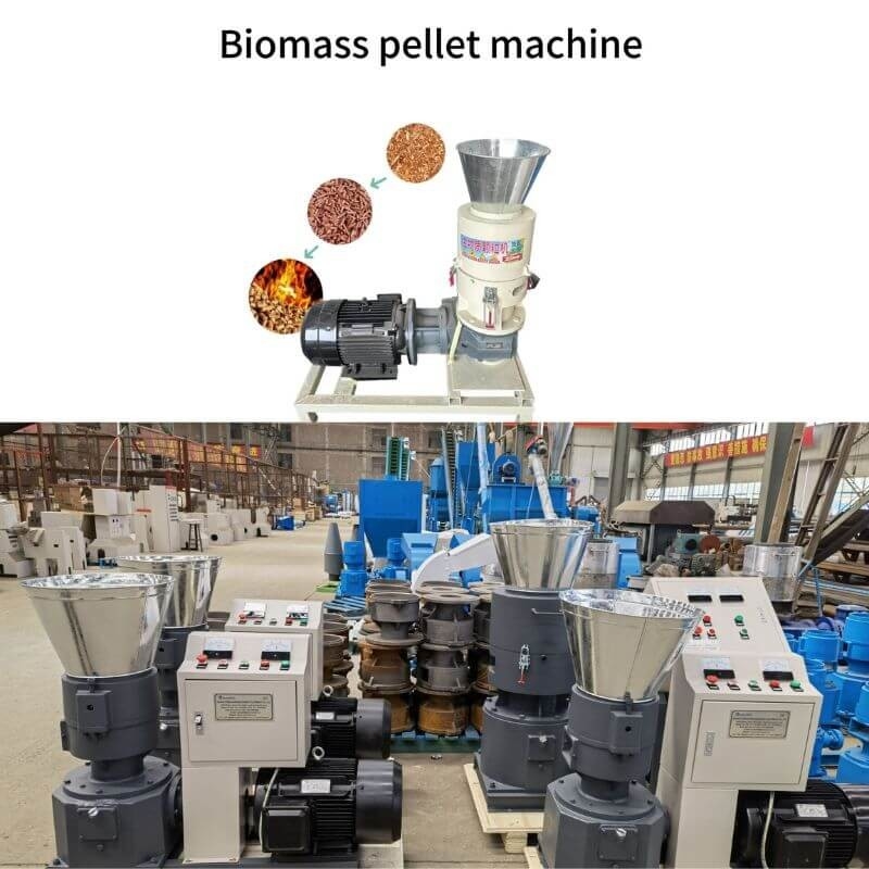 1 Tonne/H Holz Sägemehl Pelletmachmaschine Brennstoff Pelletmühle kundenspezifische Farbe