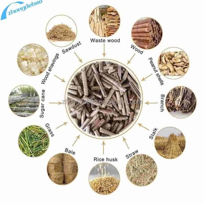 Bewegliche Walzenholzpellet-Müllmaschine 250-350 KG/h für Biomasse
