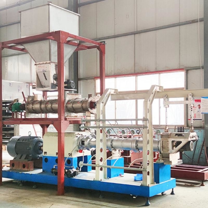 Vollautomatische Floating Feed Extruder-Maschine Floating Fisch Futter Produktionslinie 5,5 kW