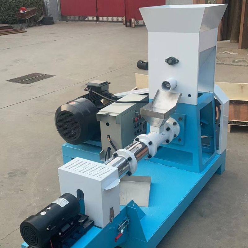 50~2000 kg/h Edelstahl-Fischfutter-Extruder Elektrische Dampfheizung Ein- oder Doppelschraube