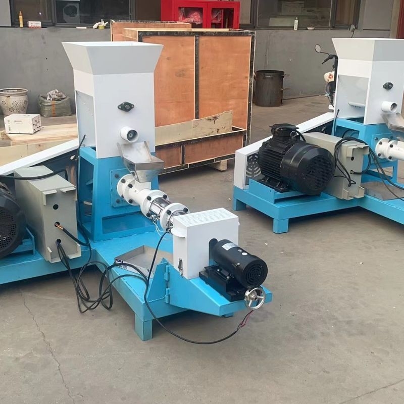 50~2000 kg/h Edelstahl-Fischfutter-Extruder Elektrische Dampfheizung Ein- oder Doppelschraube