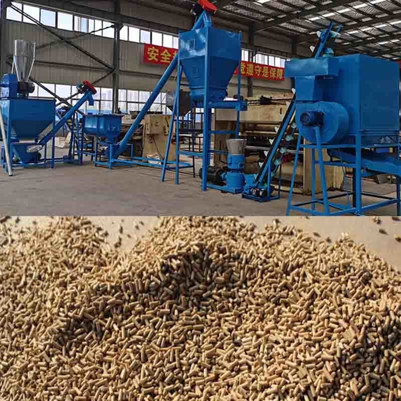 Hühner, Schweine, Rinder, Futtermittel, Pelletmühle, Tierfutter, Pellet-Produktionslinie 1 Tonnen pro Stunde, Futtermittel, Pelletmühle