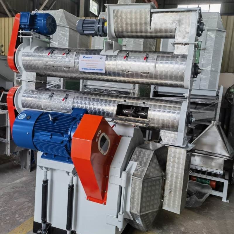 HKJ-250 mit Einzelkonditioner Geflügelfutterpellet-Mühle Pellet-Mühle Maschine Ring Die Futterpellet-Maschine