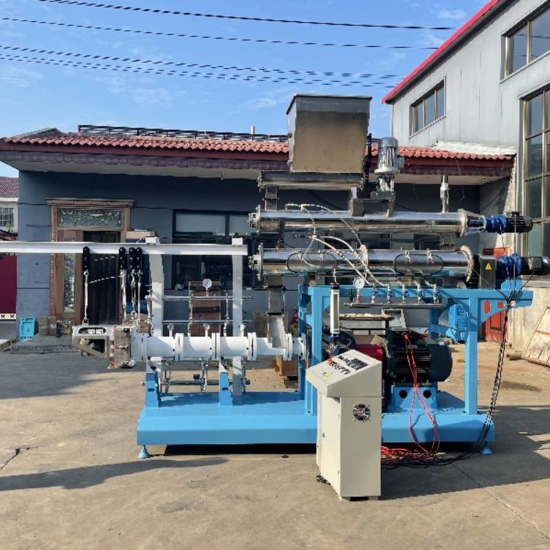 0.8-15MM FLOATING FISH FEED PELLET EXTRUDER LINE TILAPIA FEED EXTRUDER mit zwei Schrauben