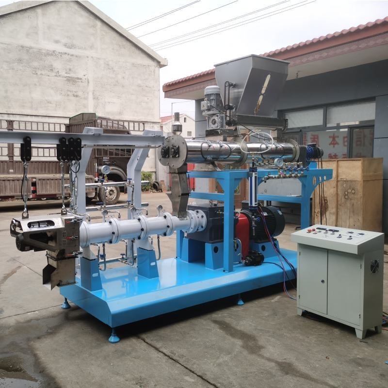 0.8-15MM FLOATING FISH FEED PELLET EXTRUDER LINE TILAPIA FEED EXTRUDER mit zwei Schrauben