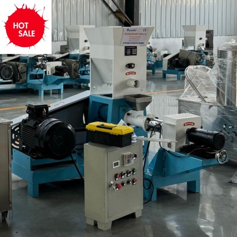 Hohe Produktivität 180-200 kg/h Trockentyp Fischfutter Extruder mit 18,5 kW Leistung