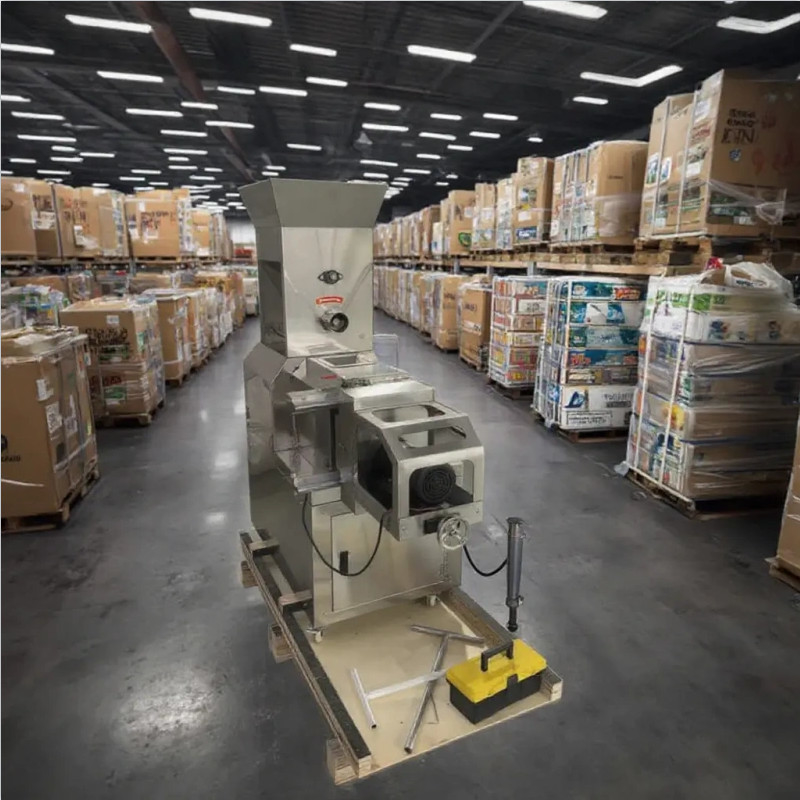 Automatische Extrudermaschine aus Edelstahl Puff Maiskugeln Snacks Diesel Elektrizität verwendet