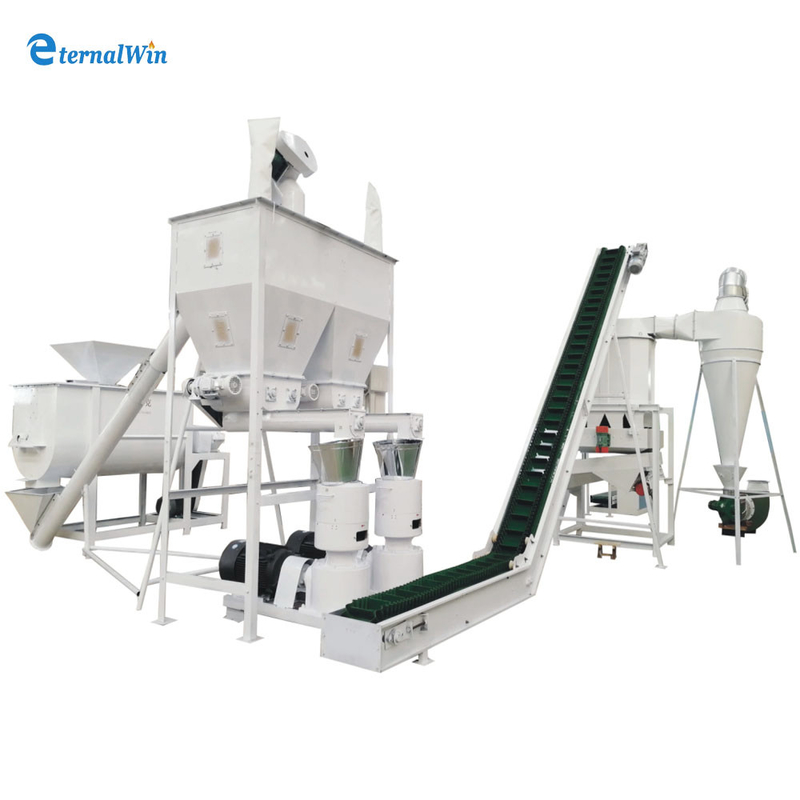 1000-5000kg/h Holzpelletschaffende Maschine Vollset Holzmühle Produktionslinie