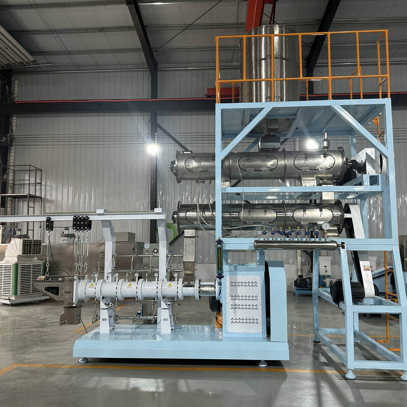 Multifunktionale Einzel-Twin-Schraub-Futter-Extrusionslinie 500KG/H-10T/H Kapazität für die Fischfutter- und Tierfutterproduktion mit Edelstahlkonstruktion