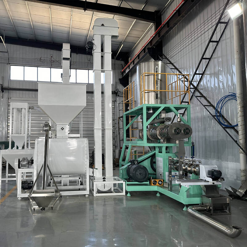 Multifunktionale Einzel-Twin-Schraub-Futter-Extrusionslinie 500KG/H-10T/H Kapazität für die Fischfutter- und Tierfutterproduktion mit Edelstahlkonstruktion