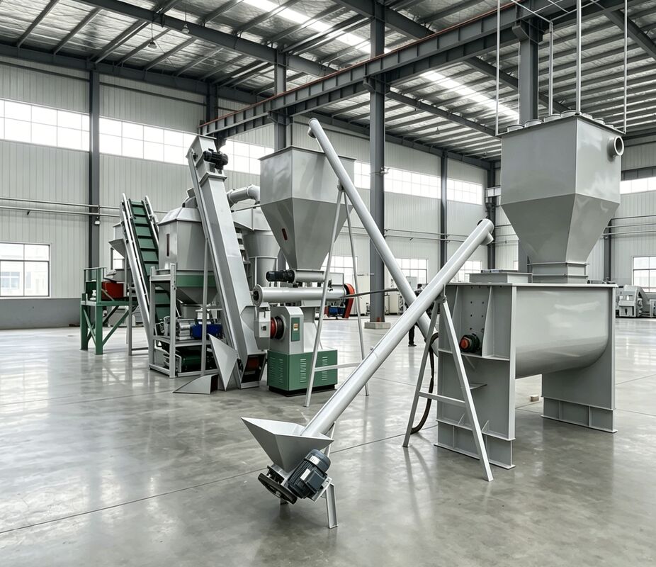 Anpassbare Tierfutter-Pellet-Produktionslinie mit Installationsanleitung durch Ingenieur und 380V/50Hz/3-Phasen-Stromversorgung