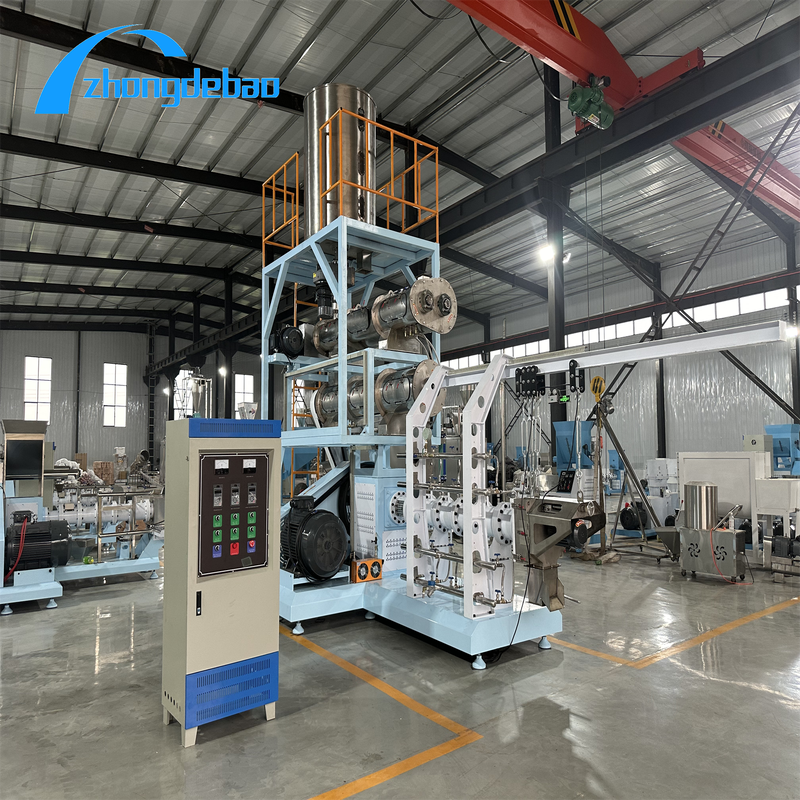 Mineralien Rohstoffe Fischfutterproduktionssystem mit individueller Farbgebung für eine optimierte Verarbeitung von Futtermitteln für die Aquakultur