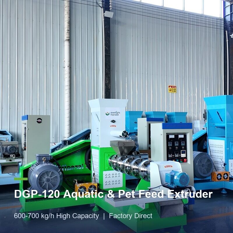 Aquakultur Futtermittel Extrusionslinie DGP120 Garnelen-Fisch-Pellets-Maschine für die kommerzielle Futtermittelfabrik mit stabiler Ausgabe