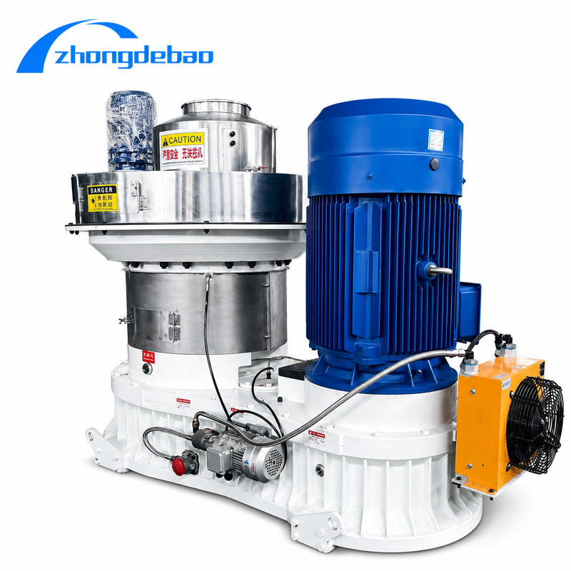 Hot Sale Vertical Ring Die Pellet Mill for Biomass with Vertical Feeding and Energy Saving Design
