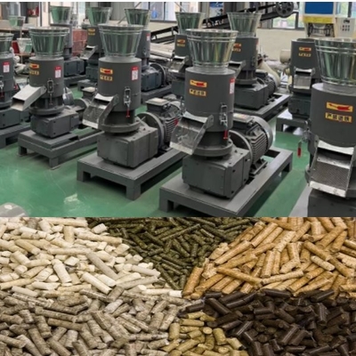 200-500kg pro Stunden-Sägemehl-Holz-Kugel-Maschinen-bewegliche Rollen-hölzerne Kugel-Mühlmaschine für industriellen Gebrauch
