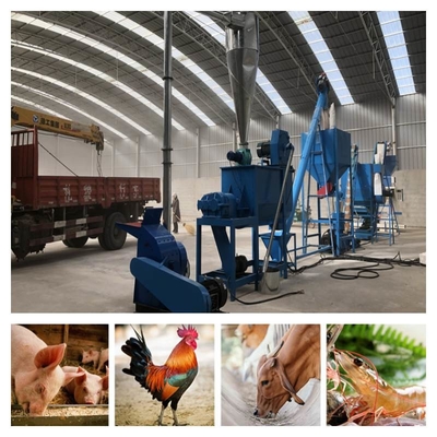 Kugel des Tierfutter-30kw, die Maschine niedrige Wartungs-Bauernhof-Viehbestand-Zufuhr-Kugel-Mühle macht