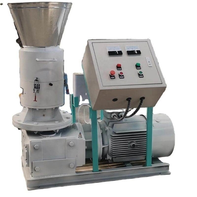 Dieselmotor Flat Die Wood Pellet Mill 600-900 kg/h